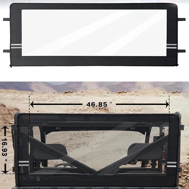 

UTV Rear Window Windshield PVC Waterproof Compatible with Ranger XP 1000 900 / Crew 20172018 2019 2020 2021 2022 2023