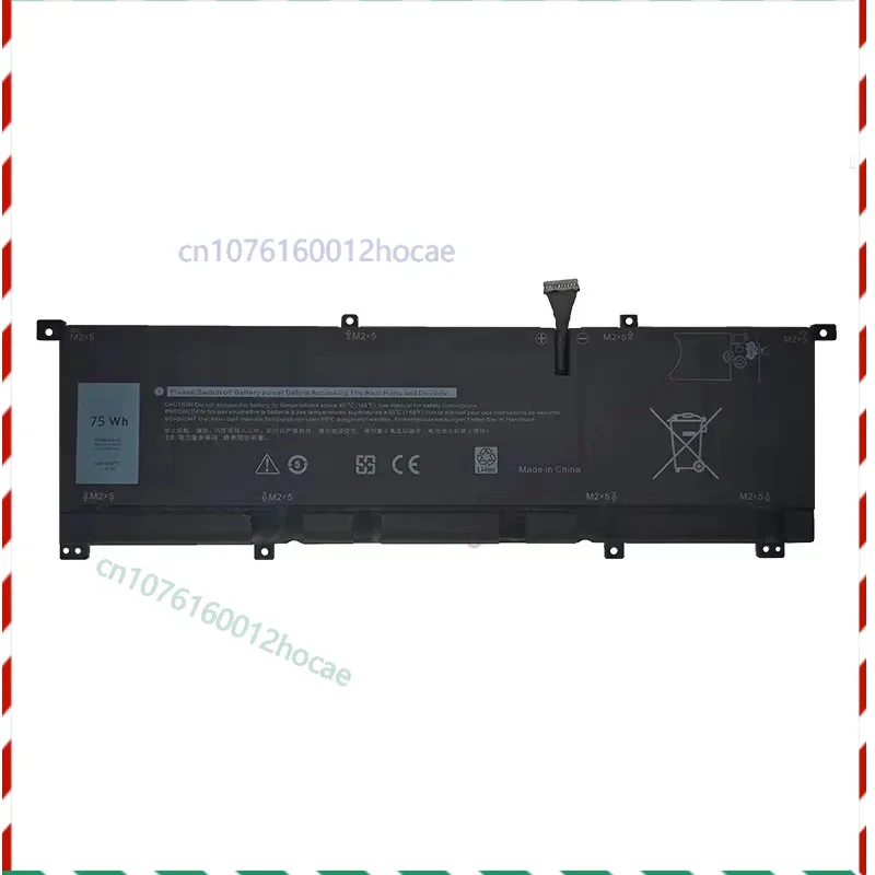 

8N0T7 11.4V 75WH Laptop Battery for Dell XPS 15 9575-D1805TS D1605TS P73F(DF13) Precision 5530 2-IN-1 0TMFYT 8NOT7 TMFYT