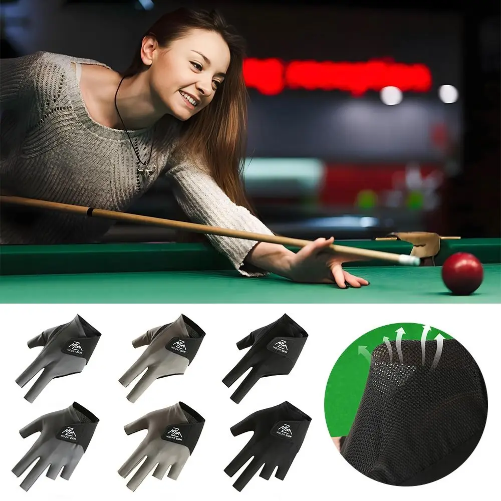 

1Pcs Left Hand Billiards Glove Elastic Breathable Billiard Training Gloves Non Slip Snooker Billiard Glove Billiard Accessories