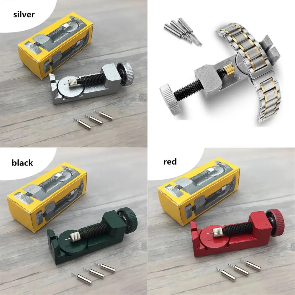 Professional Metal Watch Band Link Pin Remover Tool with Extra Pins for Easy Adjustment & Repair Mini adjustable wrench T handle