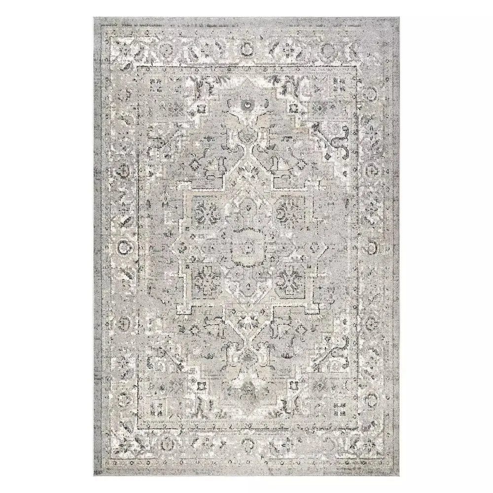 

Gena Distressed Transitional Medallion Area Rug Household Plush Carpet, Large Size Non-slip Carpet Suitable for Living Room