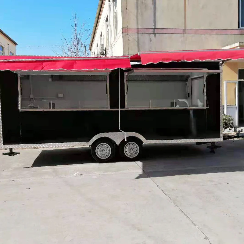 Convertible Mobile Kitchen & Walk-in Store Lightweight Plug-and-Play Food Cart with Free Custom Vinyl Wrap FL Customized