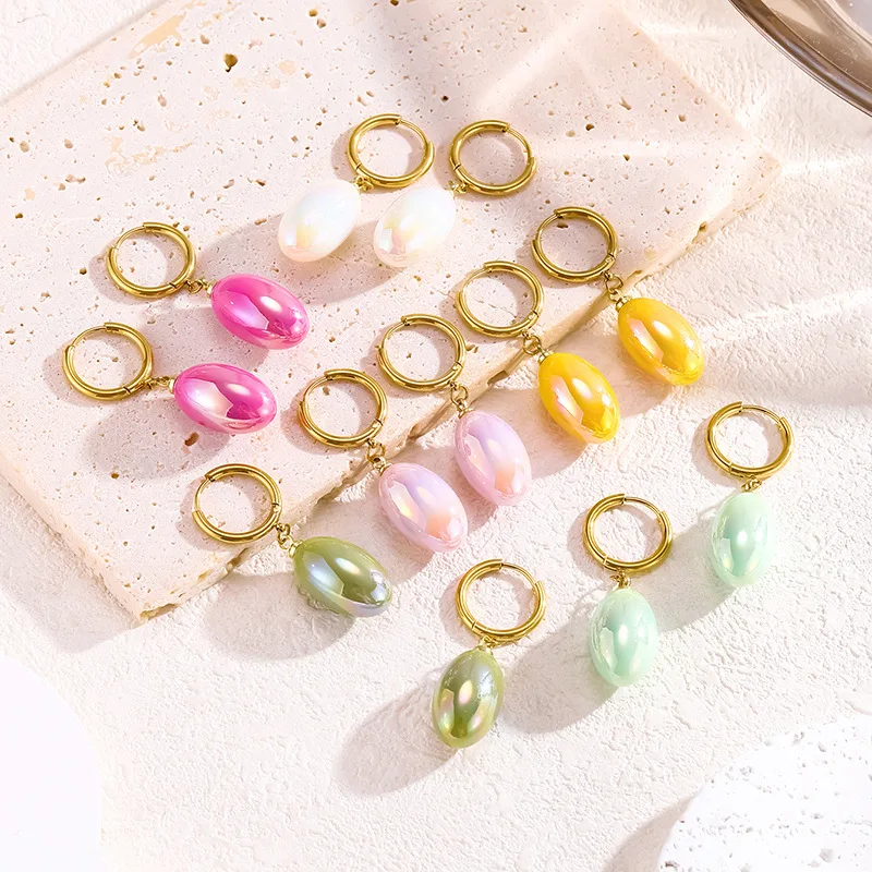 

Нишевый дизайн ins, улучшенный цвет, смола, твист, Толстая линия, овальная Женская пряжка