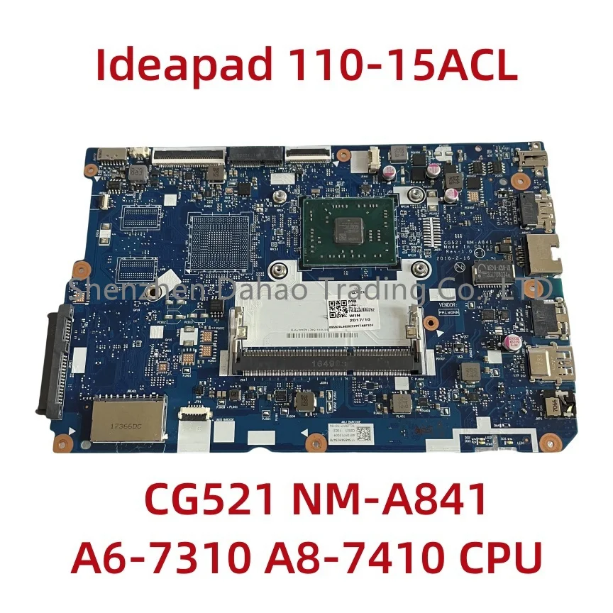 cg521-nm-a841-for-lenovo-ideapad-110-15acl-laptop-motherboard-with-a6-7310-a8-7410-cpu-uma-ddr3-5b20l46262-5b20l46266-100-test