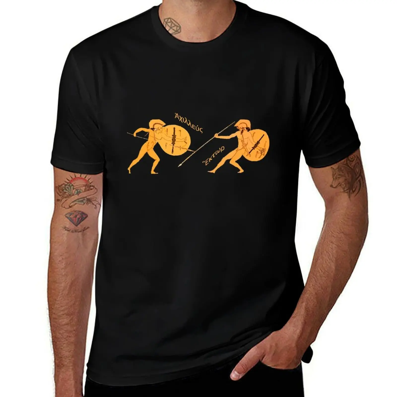 Achilles and Hector T-Shirt Plus Size Short Sleeve T-Shirt