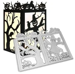 Halloween wykrojniki do metalu Scrapbooking papier do albumów karty ozdobne rękodzieło szablon do wytłaczania