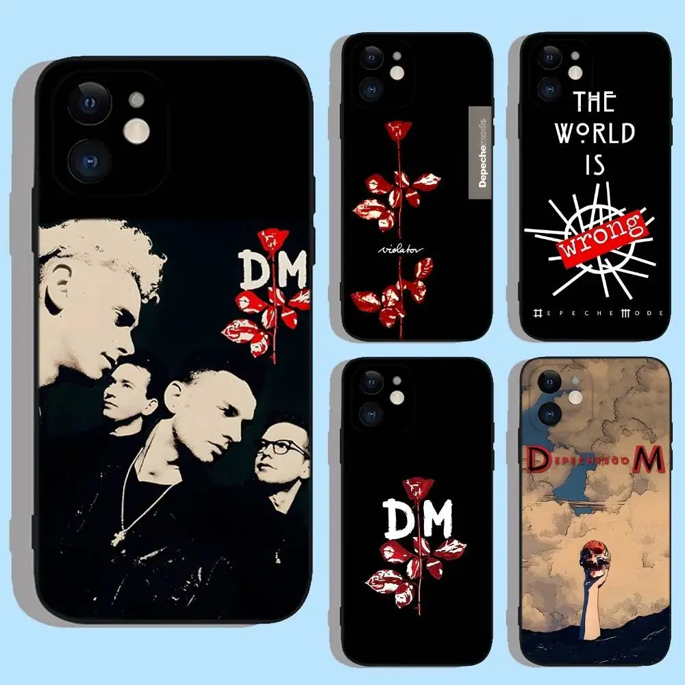 

Band D-Depeches M-Modes Phone Case For iPhone 17,16,15,14,13,12,11,XS,XR,X,8,7,Pro,Max,Plus,Mini,Air,e Silicone Black Cover