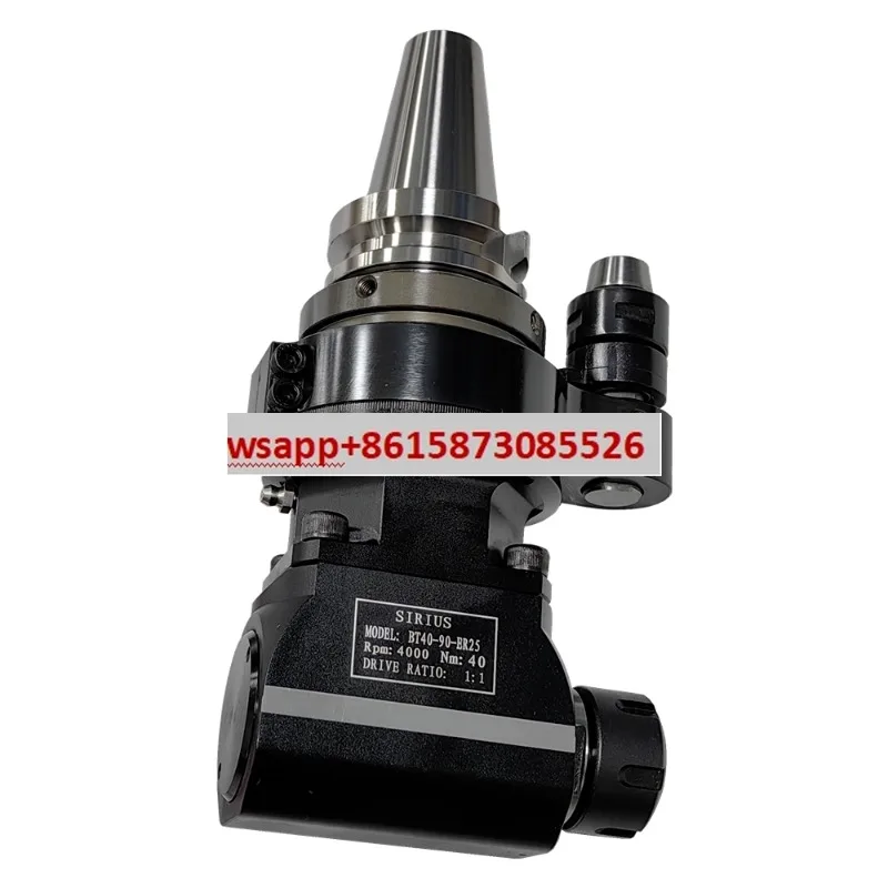 

Оригинальная угловая головка Siris BT40, обрабатывающий центр бокового фрезерного станка BT50, угловая фрезерная головка с мощностью