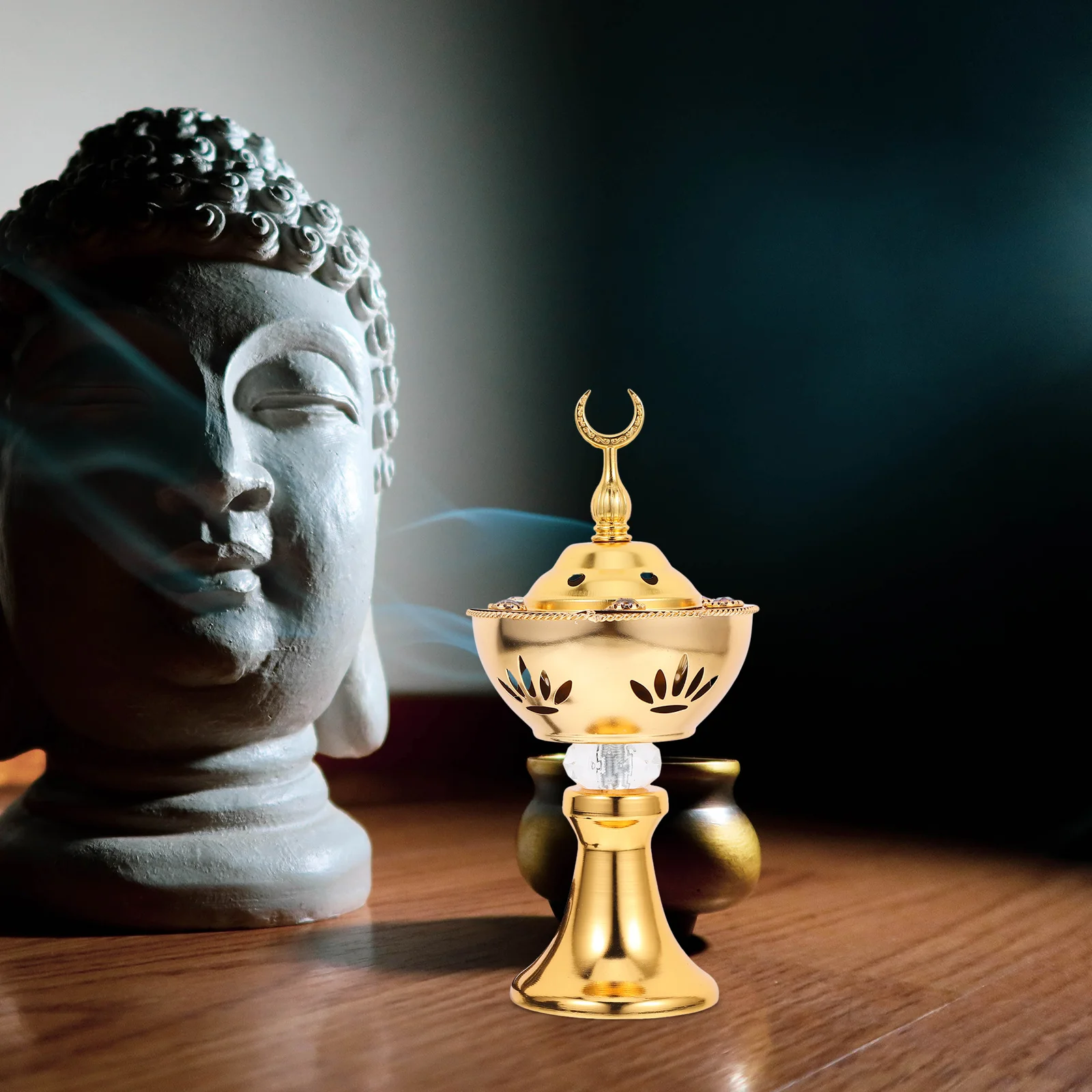 

Electric Arabic Incense Burner Plug-in Desktop Incense Censer Eu Plug Aroma Burner Home Decoration Stress Relief Air Cleaner