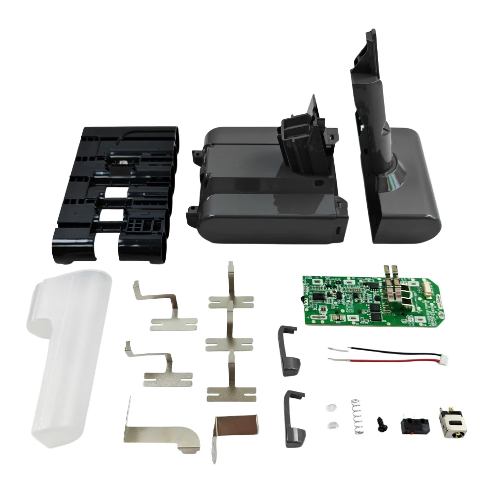 DIY 21.6V Battery Pack Kit For Dyson V7 Vacuum Cleaner 6-Cell 18650 BMS Protection High Quality Upgraded 99% Compatible
