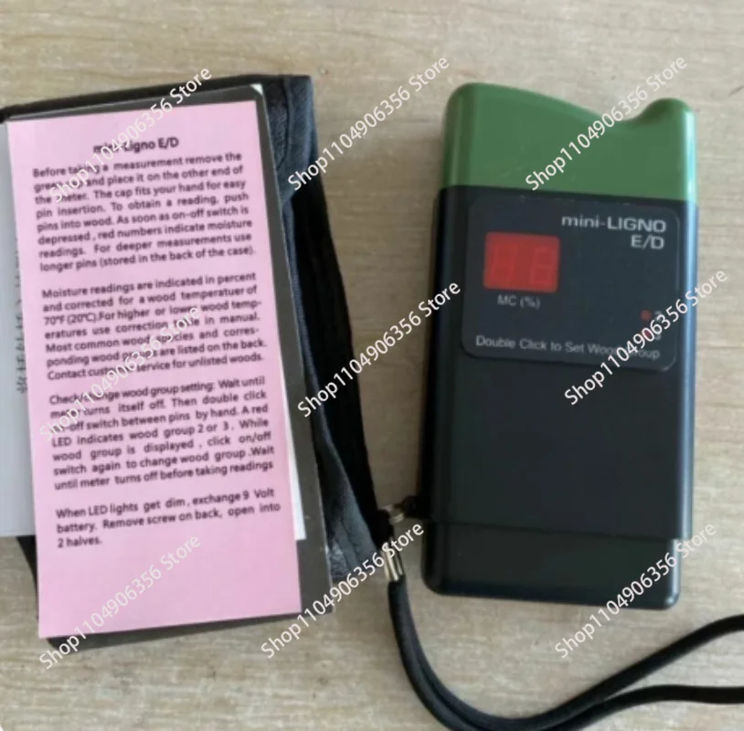for Mini-Ligno DX & E/D Wood Paper Moisture Meter, Portable Digital Humidity Tester for Timber Paper Moisture Measurement