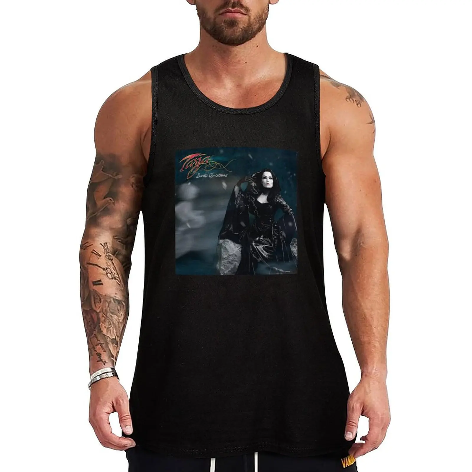 Tarja - Dark Christmas album 2023 Tank Top Men's tops Vest sexy clothes men