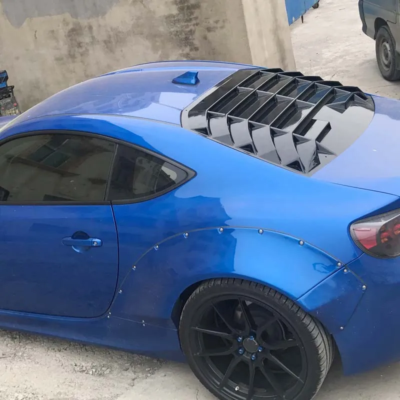 Car Accessories Rear Window Louver Top Wing Spoiler Panel Air Outlet Diffuser Shutter Frame For Subaru BRZ For Toyota GT86 86