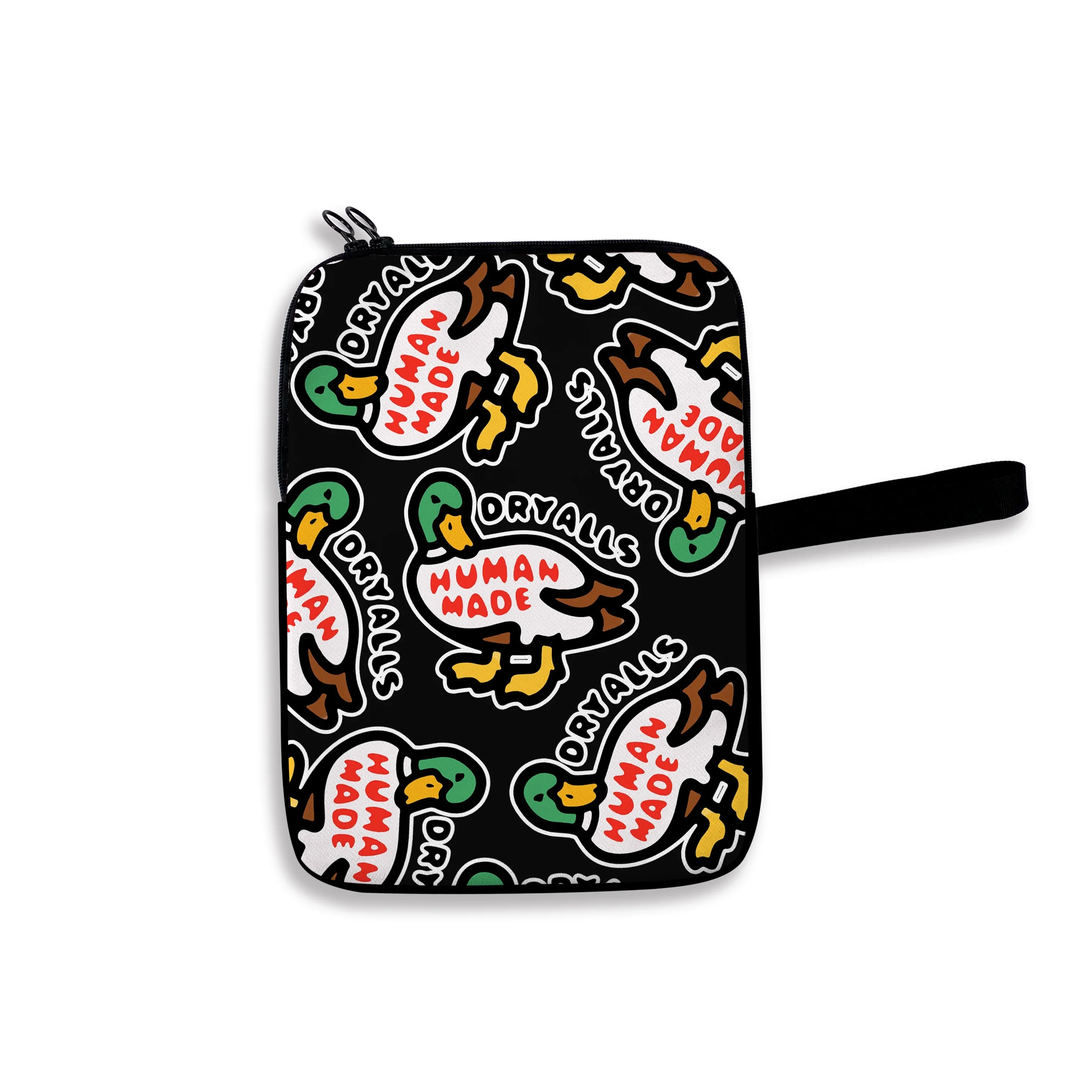 Human made duck and tiger collection, niche iPad storage bag, laptop and tablet canvas bag