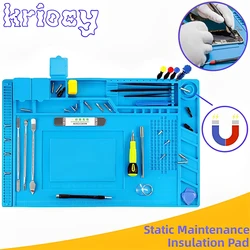 Repair Pad Insulation Heat-Resistant Soldering Station Silicon Soldering Mat Work Pad Desk Platform for BGA Soldering Station