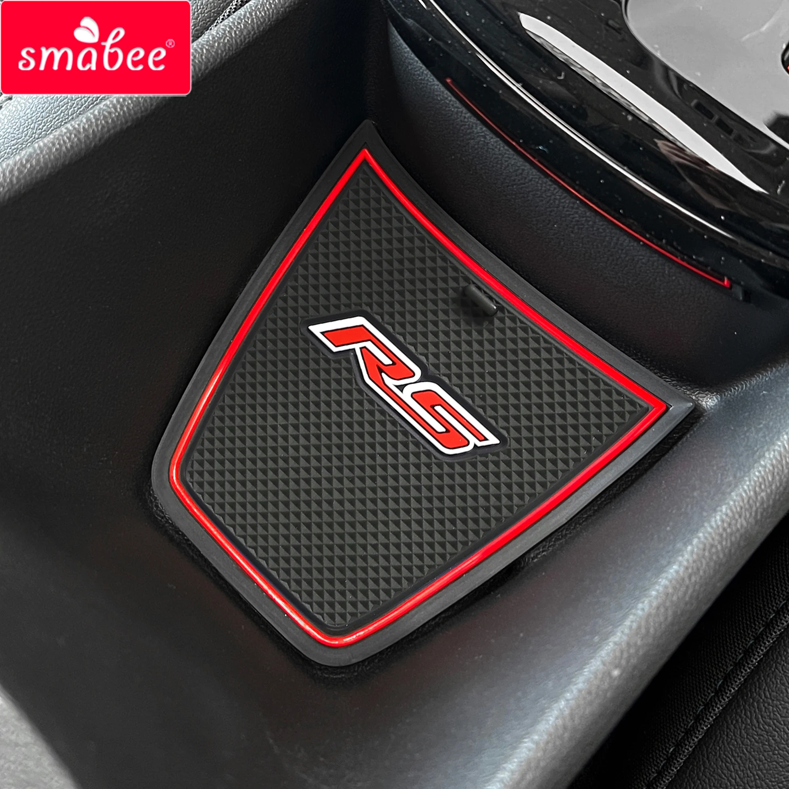 Smabee Anti-Slip Gate Slot Cup Mat for Chevrolet Trax 2024 2025 RS Non-Slip Door Groove Pad Rubber Coaster interior Accessories