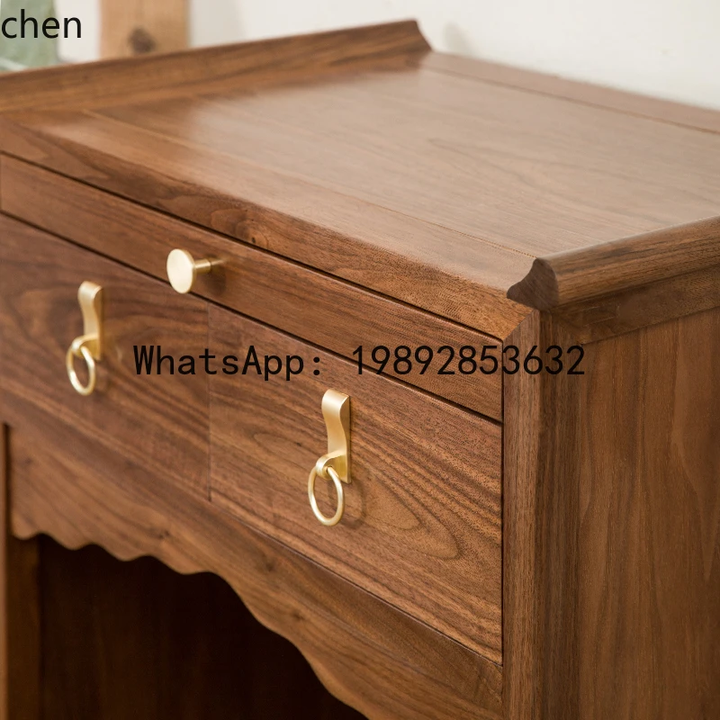 FZ New Chinese-style Guanyin God Of Wealth Landlord Land Public Table Shentai Cabinet Supply Table Buddhist Terrace Living Room