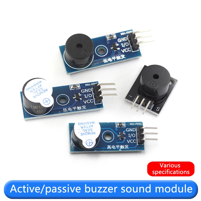 Active buzzer module Passive high and low level trigger buzzer control board sound sensor smart car 5V