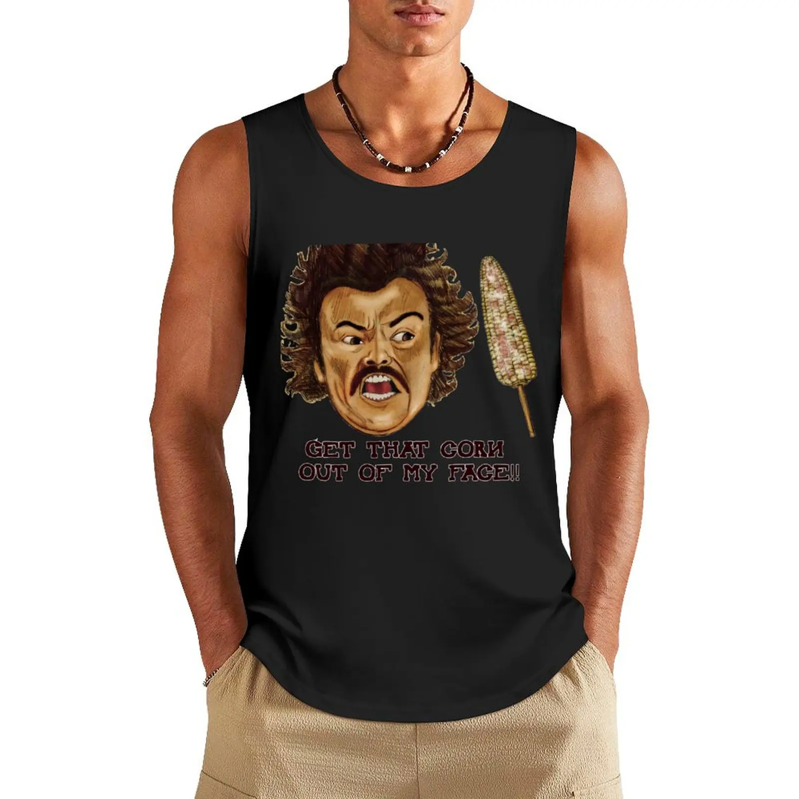 Get That Corn Out Of My Face!! Tank Top gym for men Men's sleeveless running shirt underwear