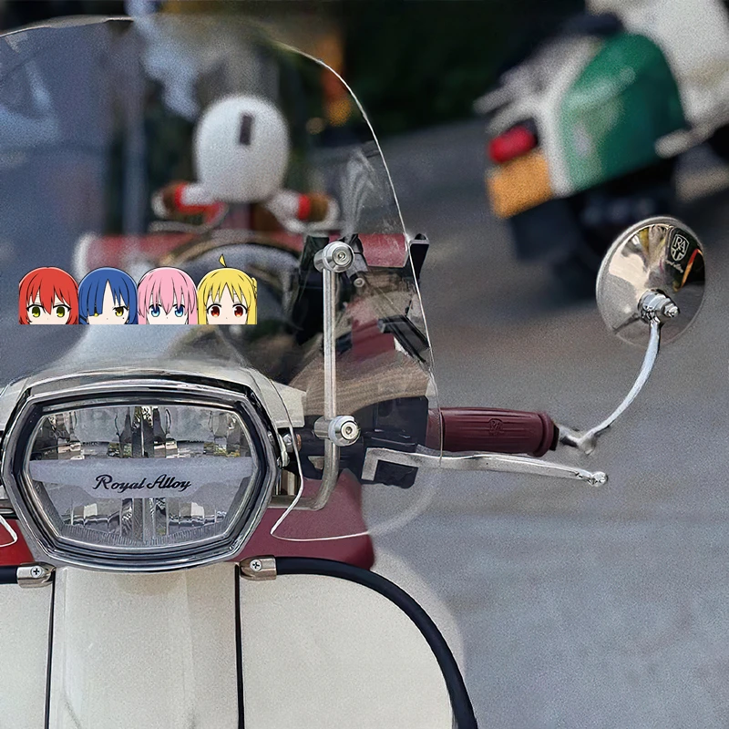 1PC Anime Girl Vinyl Sticker, Stylish Decal for Motorbike Helmet, Fairing, Side Panel, Fuel Tank and Car Window view 5