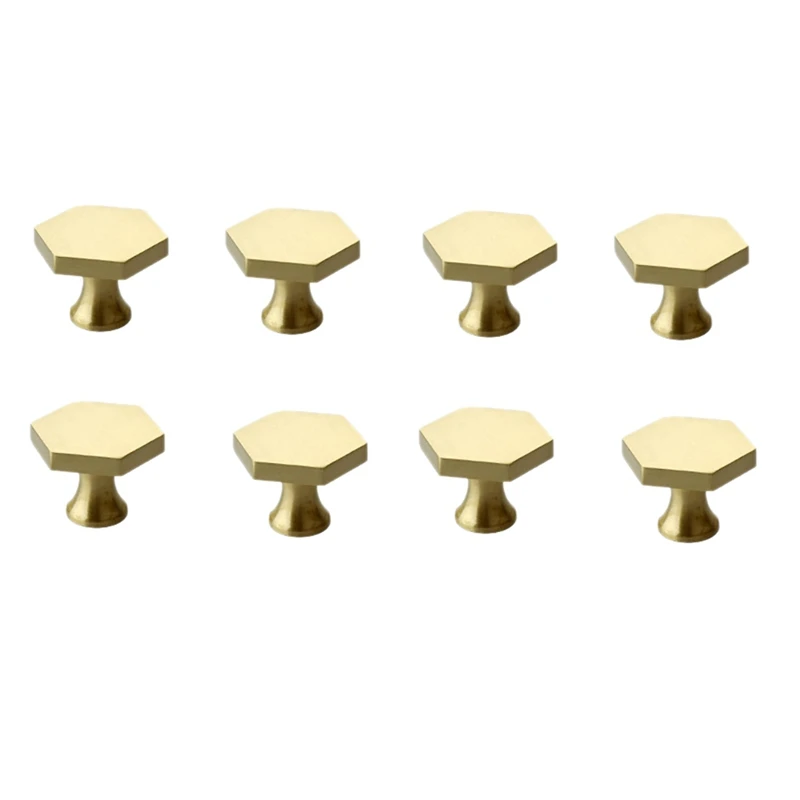 

8-Pack Brass Cabinet Knobs, Dresser Knobs For Dresser Drawer Knobs And Pulls Knobs And Pulls Handlesm, With Screws