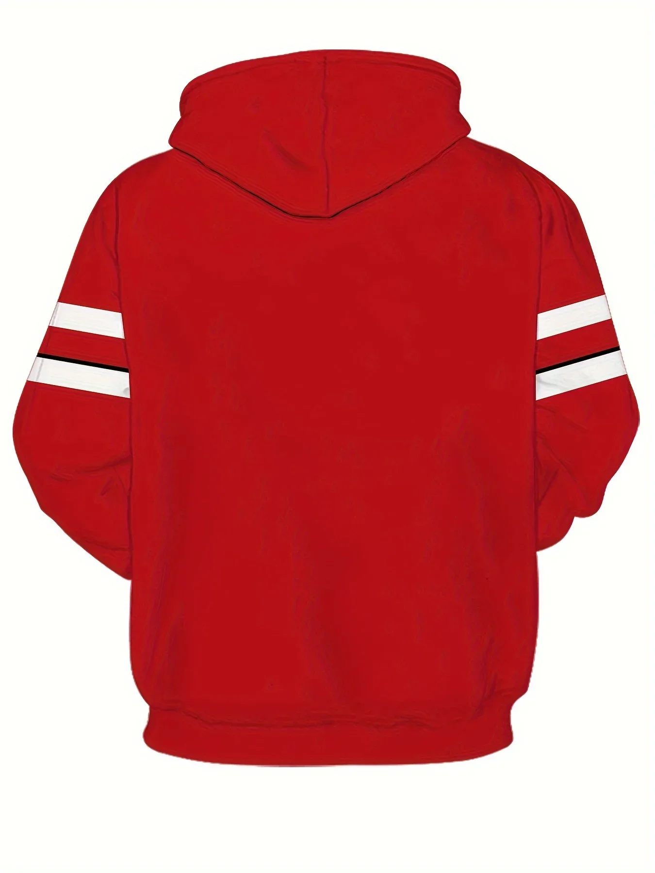 Plus Size Men's Fashion Hoodie, Long Sleeve Casual Sporty Style Fancy Number 23 Print Hooded Sweatshirt