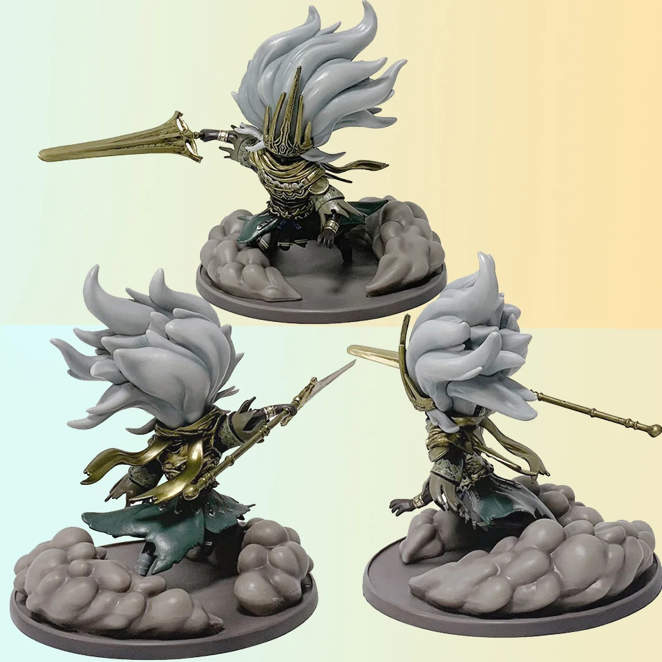 Dark Souls III 14cm Nameless King PVC-Figur - Drachentöter Kriegsgott Sonnenkrieger Desktop-Ornament Spielzeug Geschenk für Sammler