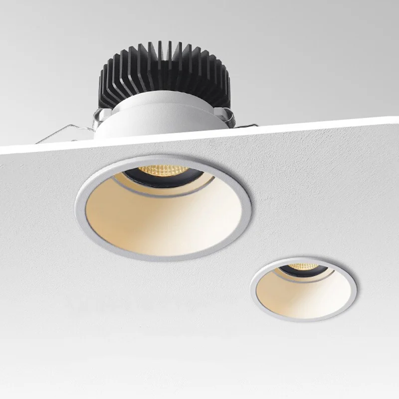 dimmable embutido anti reflexo cob led downlights lampadas de teto iluminacao interior ac 110v 220v 10w 15w 18w 01