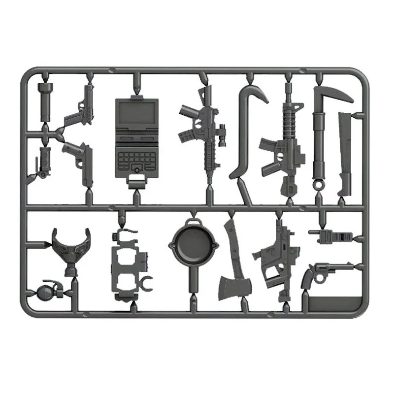 Guerra pubg arma ww2 armas militares moc swat cidade mini figuras de ação acessórios blocos de construção tijolos brinquedos menino brinquedos