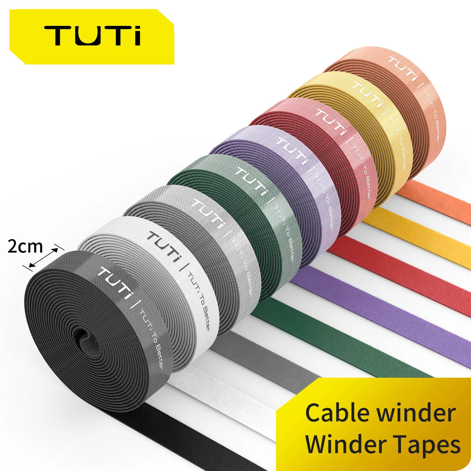 TUTi 1m 3m Cable Organizer Cable Management Wire Winder Tape Earphone Mouse Cord Management Protector For Huawei iPhone iPad