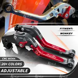 Para Honda MONKEY Z 125 2019-Este año Juego de Manetas Freno y Embrague Abatible Extensible Regulables Maneta Leva Freno Embrague