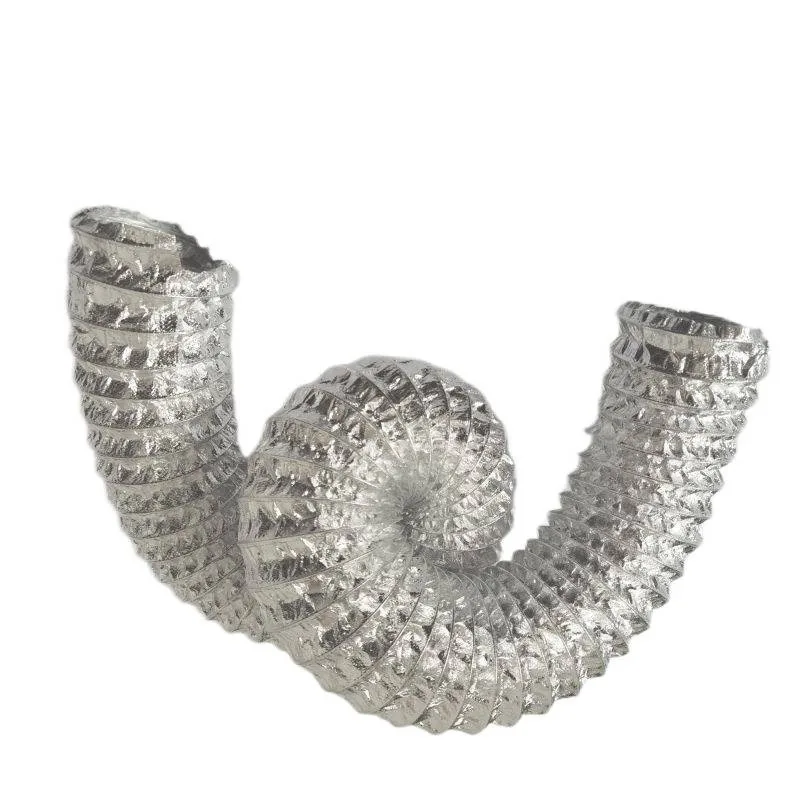 

Double-layer thickened aluminum foil glass fiber air duct, high temperature flame retardant telescopic hose