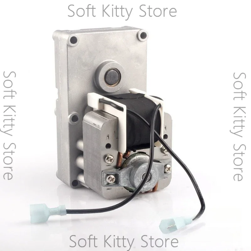 120V 60Hz 2.0 RPM Auger Feed Motor Aluminum Housing Aftermarket Replacement Motor for Wood Pellet Smoker
