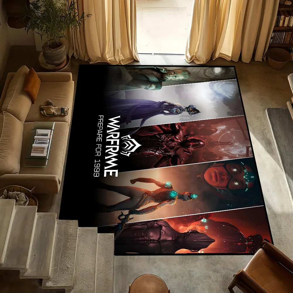 

Game Shooter W-Warframe carpet Bedside Kitchen Bath Living Home House Bedroom Floor Mat Doormat Large Carpet Rug Decoration