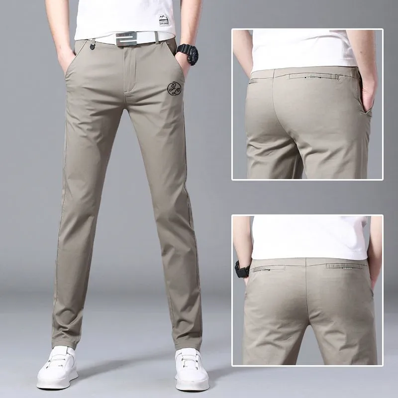 Men\'s Golf Clothing 2024 Spring Men\'s Golf Wear Spring Elastic Golf Pants Fashionable Mens Long Pants Golf Wear Men Horse Trouse