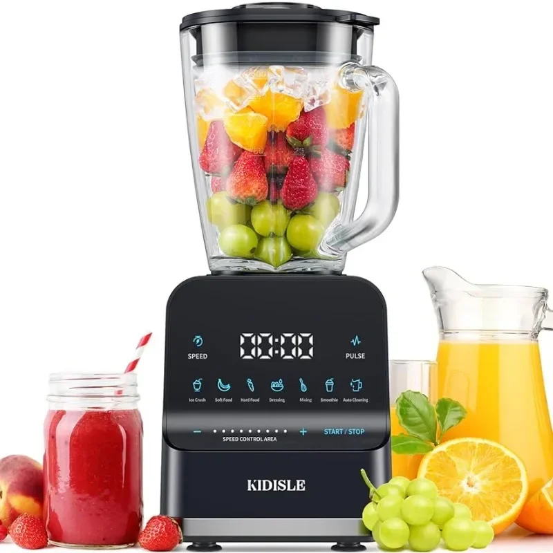 Professional Smoothie Blenders, 1200W Powerful Blender for Shakes and Smoothies, Puree, Ice Crush,Touchscreen for 7 Functions