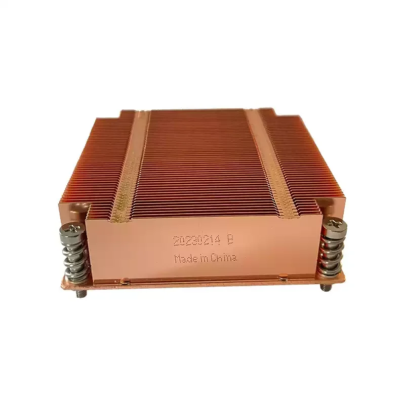 1U2011 2066 Square All Copper Average Temperature Plate Server Radiator Heat Sink Computer Fan R15
