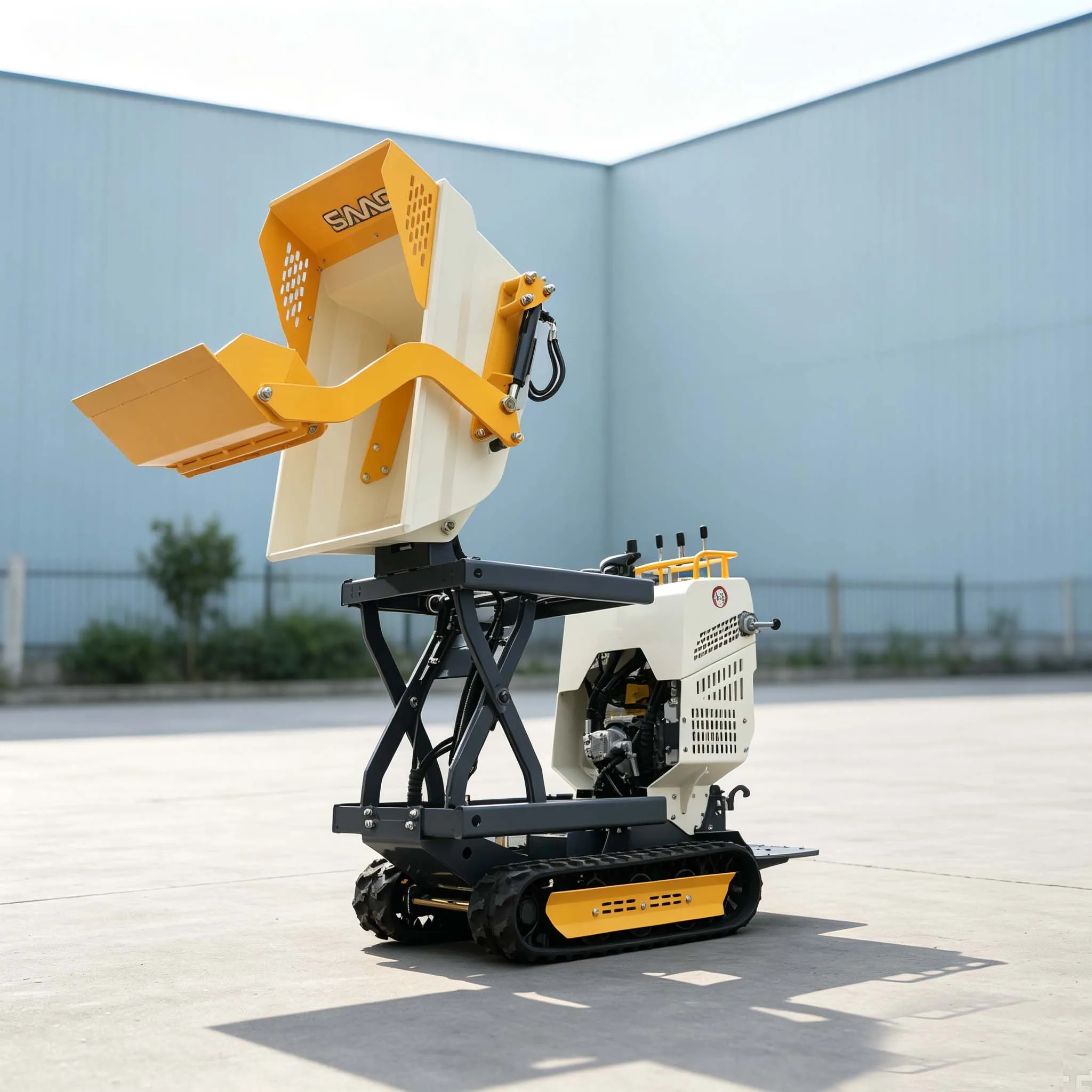 Industrial electric dumper truck elektrik dumper dumper wheel rim powered wheelbarrow with dumper