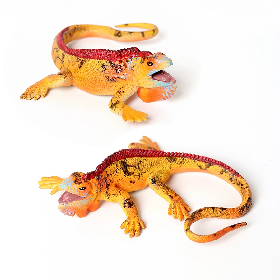 Realistic Reptile Lizard Chameleon Komodo Dragon Animals Model Figure Educational Collection Toys Kids Gift Home Decorations