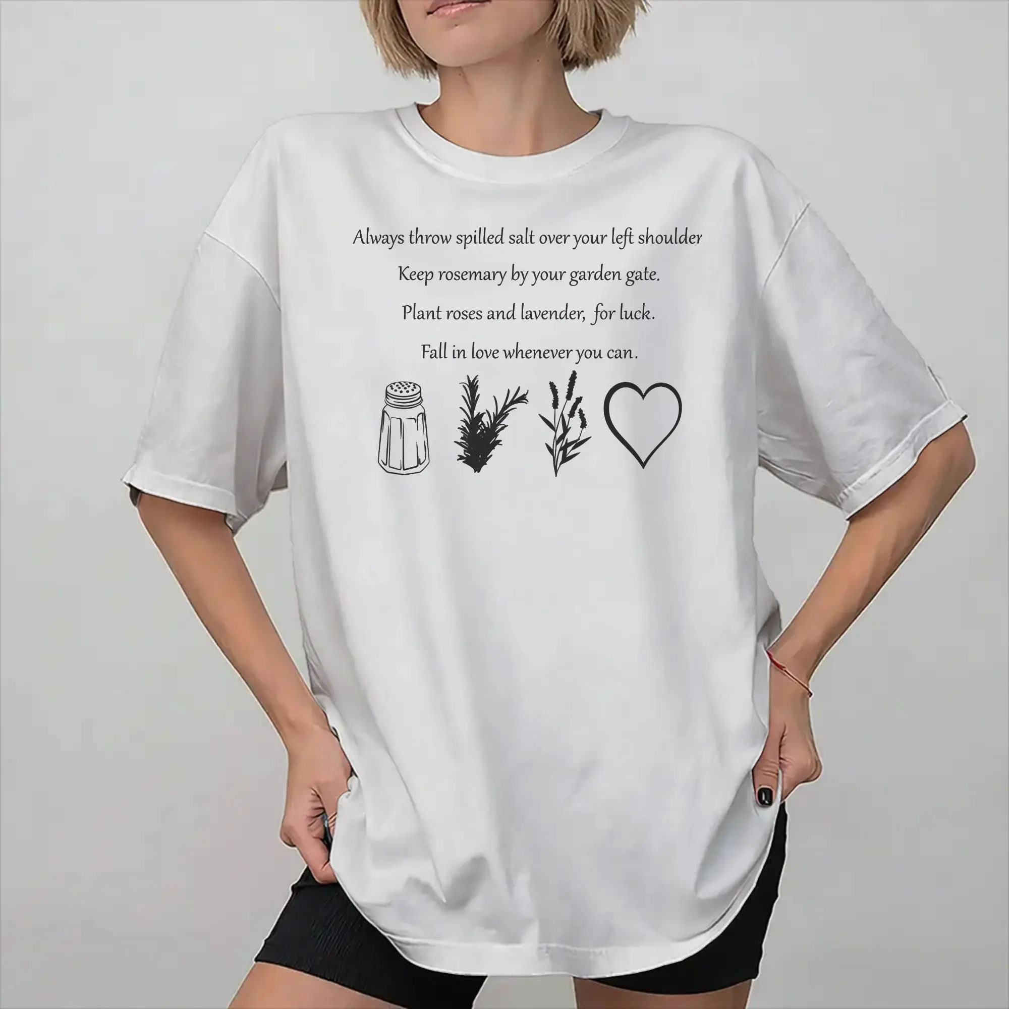 Practical Magic Witchcraft Folk Magic Superstition Garden Witch Love Spell Men Women T Shirts 100% Cotton Tee T-shirt Clothing