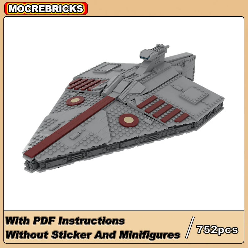 

MOC- 198691 Усовершенствованные индивидуальные строительные блоки Acclamator-Class Cruiser, собранная модель, горячая серия фильмов, кирпичи для мальчиков, игрушки