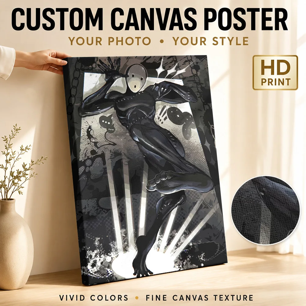Pathologic 3 Plague Doctor With Cane Canvas Print Customized Photo Gothic Illustration Wall Art For Media Room Gaming Fan Gift
