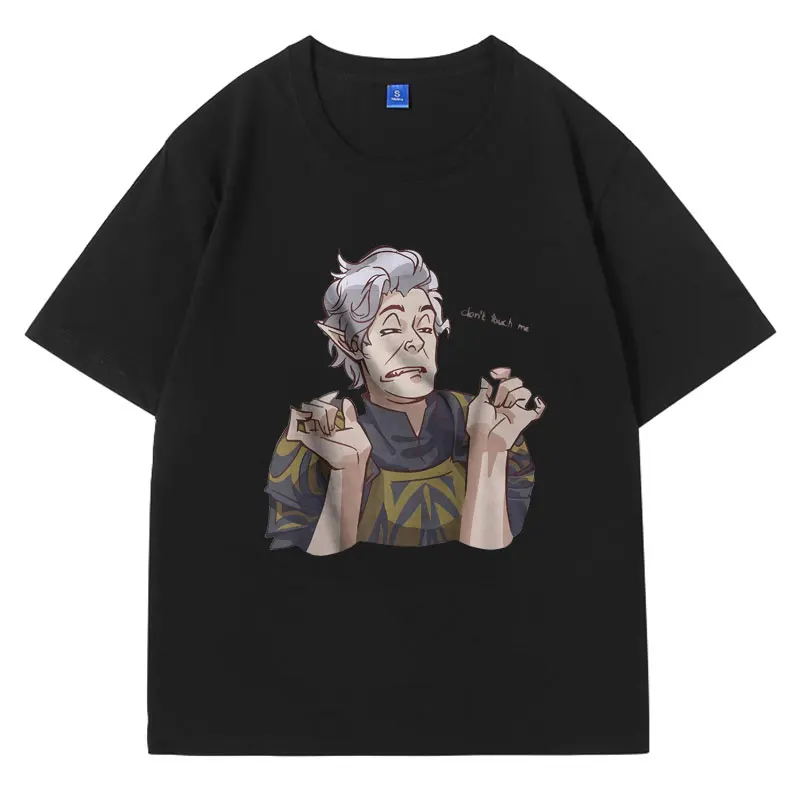 Limited Astarion Baldur's Gate 3 Graphic T Shirt Male Fashion Harajuku Vintage T-shirts Summer Cotton Oversized Short Sleeve