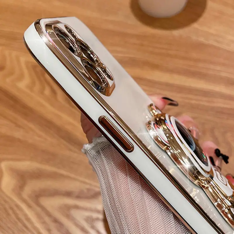 Pearl Strap Lanyard Nice Flower Bear Phone Holder Case On For Huawei Honor 9X Pro 60 70 80 90 100 200 300 Pro Ultra Y9s Cover