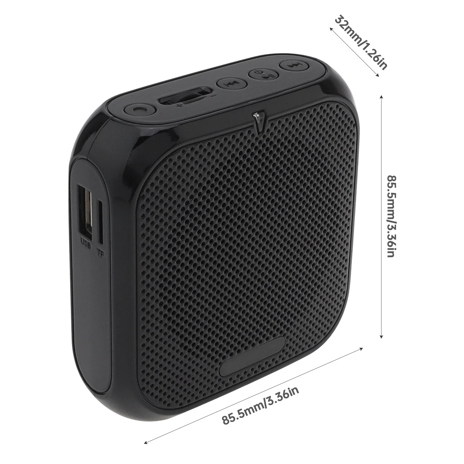 Rolton K400 3 Colors Portable Wired Mini Audio Speaker Megaphone Voice Amplifier Loudspeaker Microphone Waist Band Clip
