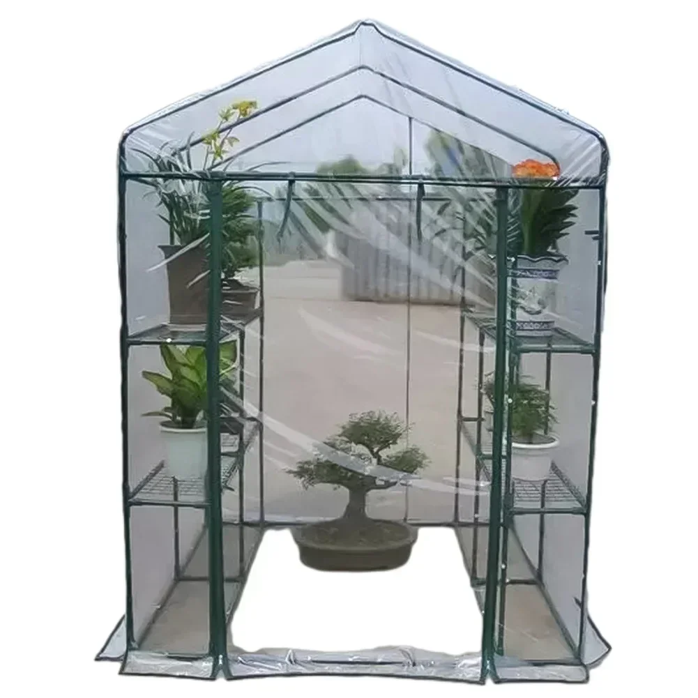 1pc Greenhouse PVC Cover For Indoor/Outdoor Green House Balcony Greenhouse PVC Cover Plant Protector Without Bracket Garden Tool