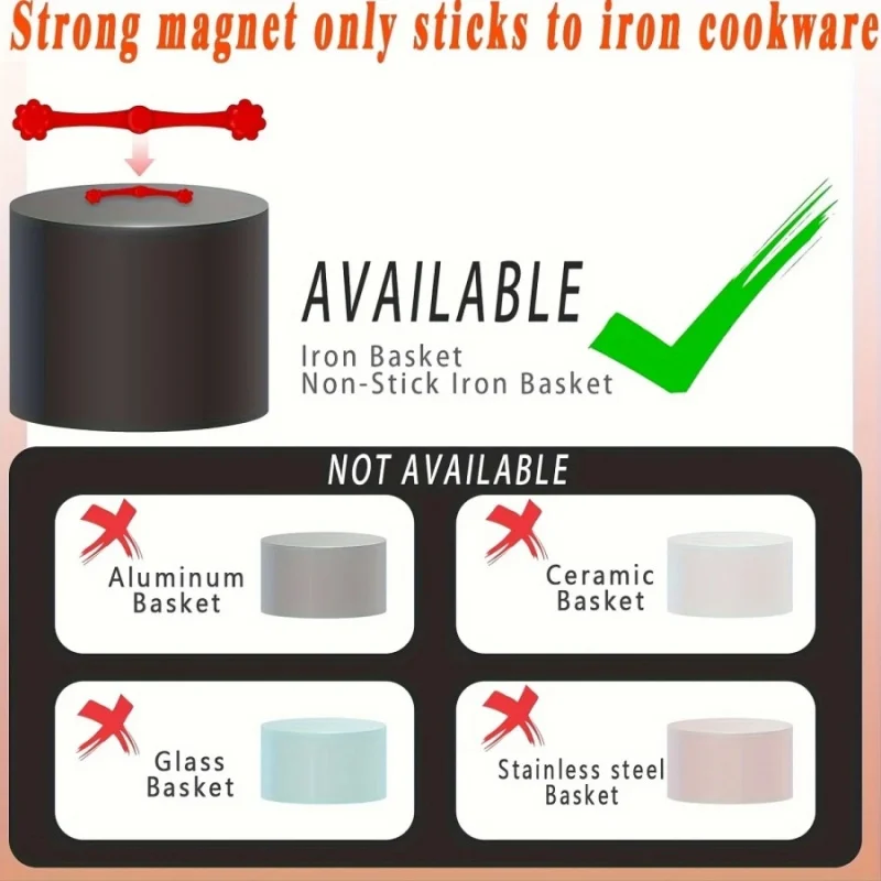 3pcs/set air fryer Liner Holder magnetic fixing buckle baking paper silicone Clips high temperature resistant fastener view 5