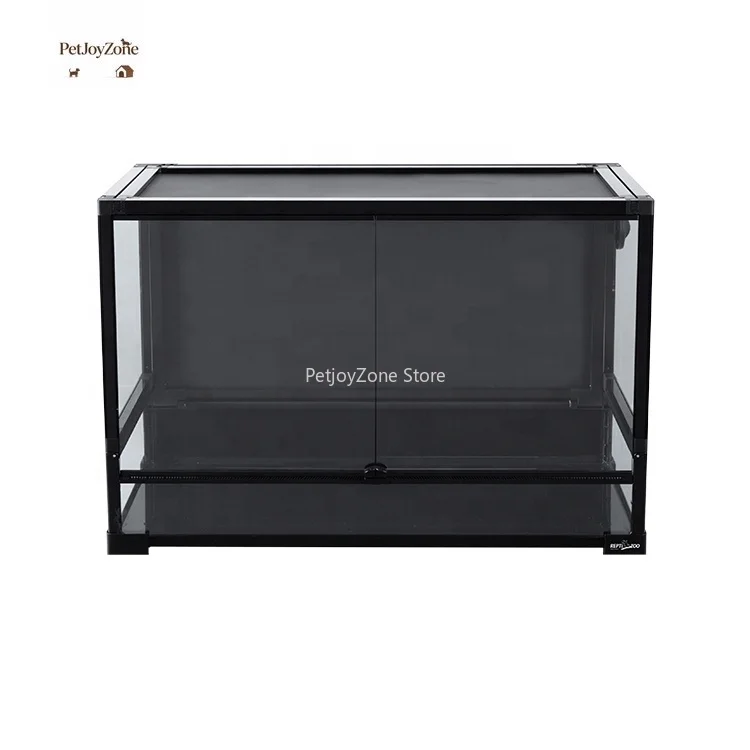 

PetJoyZone 36 Gal 137 L Eco-Friendly Easy Folding Reptile Terrarium With Back PVC/Glass Panel And Raised Bottom Frame