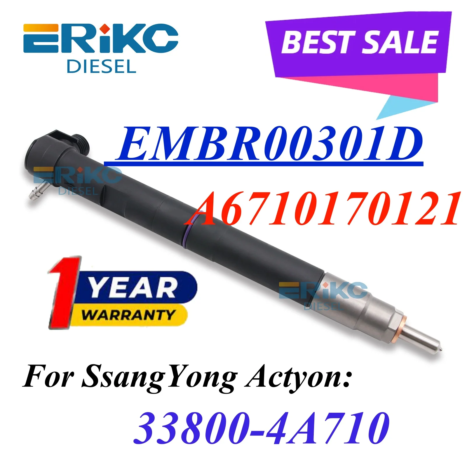 

EMBR00301D A6710170121 Форсунка Common Rail 6710170121 Форсунка двигателя embr00301d для SSANGYONG 33800-4A710