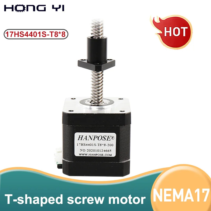 

Nema17 customized 1.5A 42 17HS4401S-T8*2 600mm Screw Rod Linear Z-Motor with Trapezoidal Lead Srew for 3D Printer
